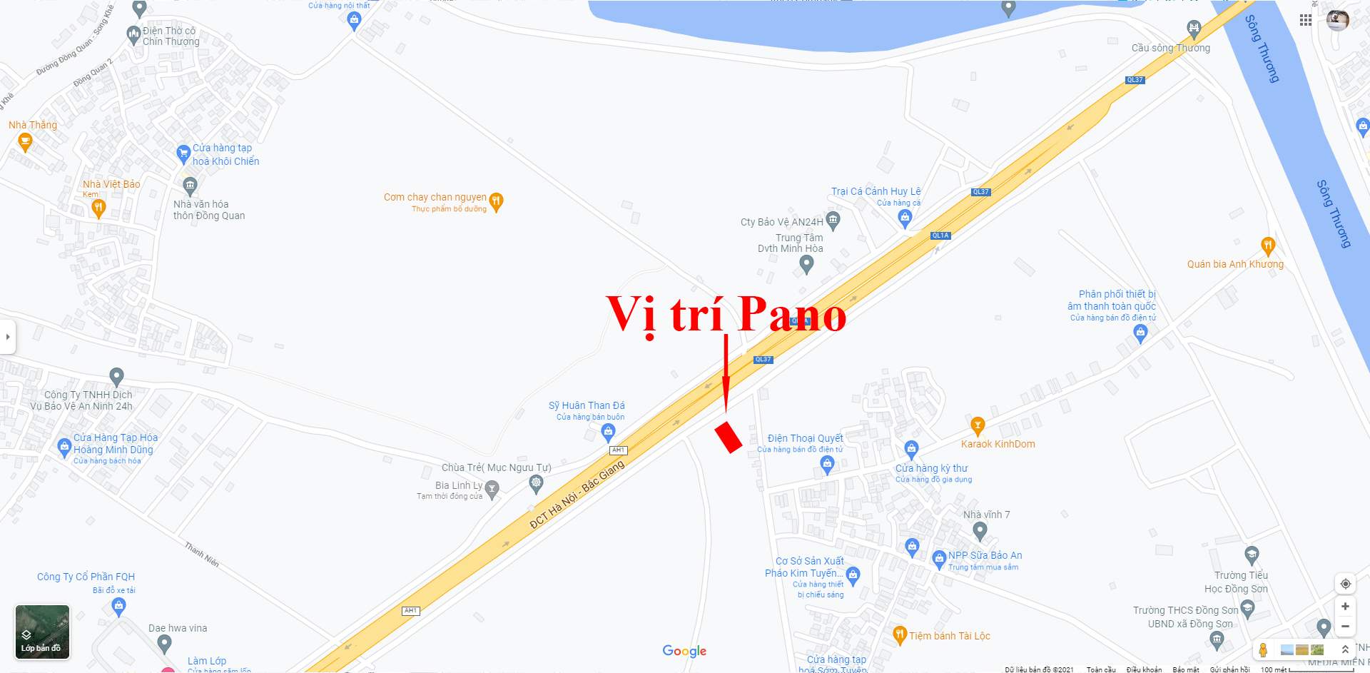 VỊ TRÍ KM 119 SONG KHÊ - BẮC GIANG TUYẾN QL1A/ HÀ NỘI – LẠNG SƠN - BG-5462