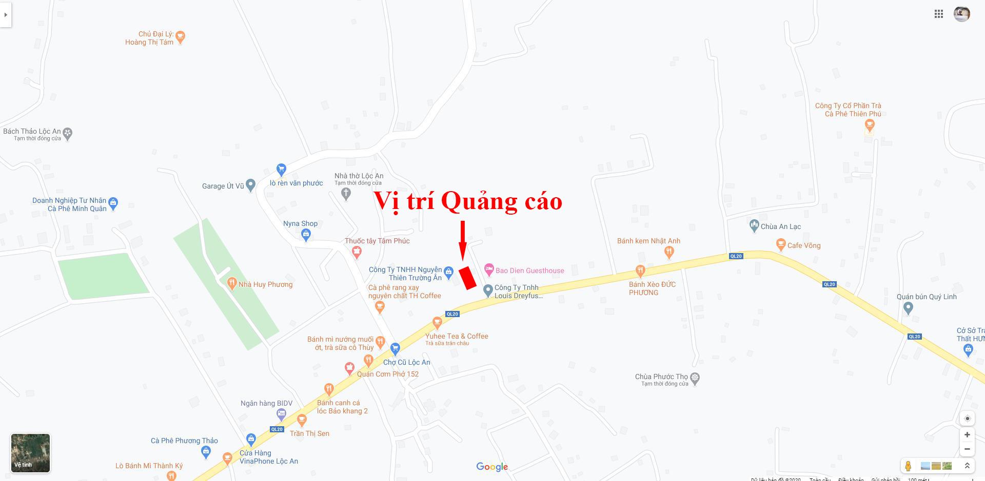 TRỤC ĐƯỜNG QUỐC LỘ 20 (CHỢ LỘC AN) - LD-2404