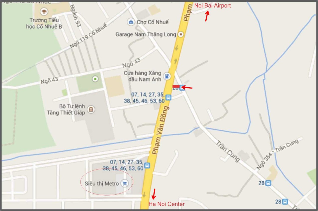 Ngã tư Phạm Văn Đồng – Cổ Nhuế ( Hướng Sân Bay về Trung Tâm )-HN-TL-020