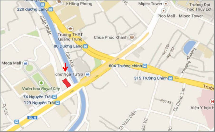VỊ TRÍ TRƯỚC ROYAL CITY NGUYỄN TRÃI-HN-TX-045