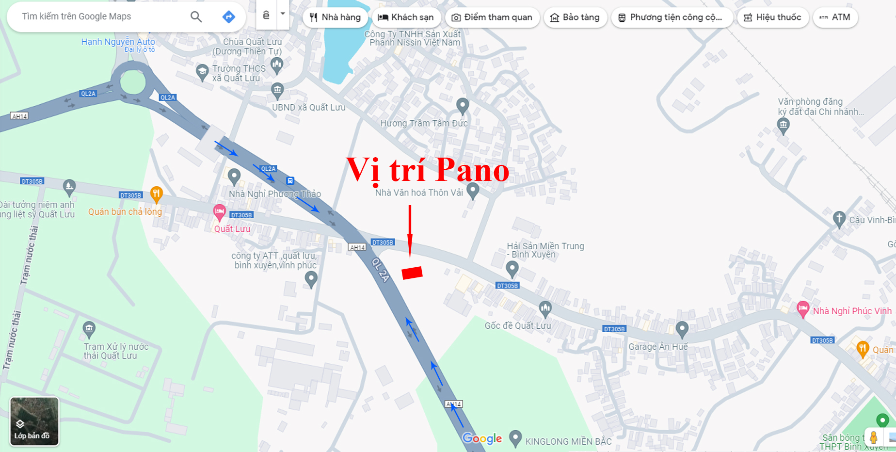 NGÃ BA QUỐC LỘ 2A - DT305B - VP-5968